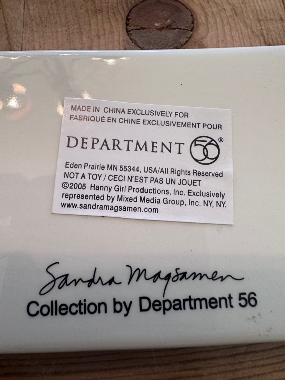 Good Friends Are  Like Stars Ceramic Plaque Sandra Magsamen Yellow Dept 56 NWT - Picture 8 of 14